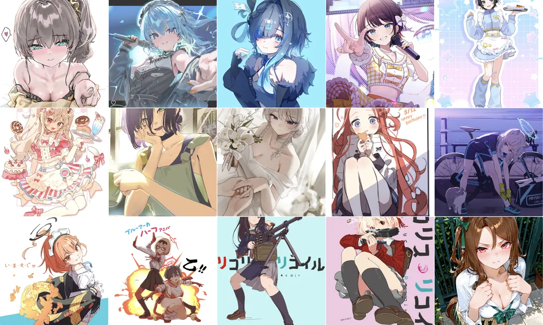 PixivVaultで自動保存・整理された様子